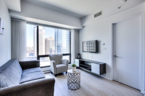 Salon - 1706-1288 Av. Des Canadiens-De-Montréal, Montréal (Ville-Marie), QC - Indoor Photo Showing Living Room