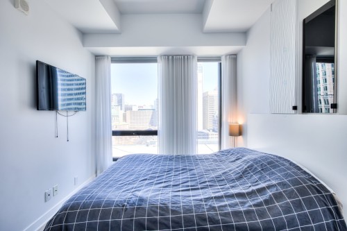 Chambre à coucher - 1706-1288 Av. Des Canadiens-De-Montréal, Montréal (Ville-Marie), QC - Indoor Photo Showing Bedroom