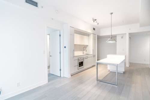Living room - 2811-1288 Av. Des Canadiens-De-Montréal, Montréal (Ville-Marie), QC - Indoor Photo Showing Kitchen