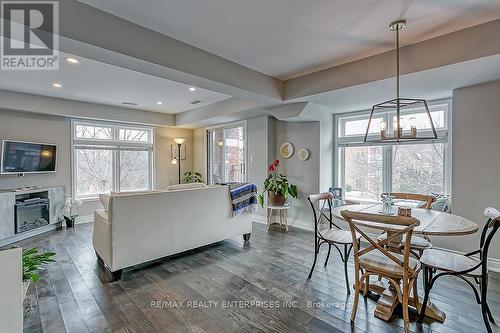 2386 Munns Avenue E, Oakville, ON - Indoor Photo Showing Dining Room With Fireplace