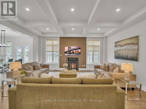 2 Endless Circle, Vaughan, ON - Indoor Photo Showing Living Room With Fireplace