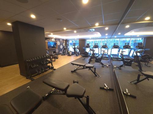 Exercise room - 1007-4775 Rue Gertrude-Roy, Québec (Les Rivières), QC - Indoor Photo Showing Gym Room