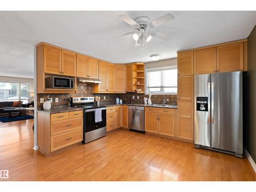40 Windsor Cr, St. Albert, AB - Indoor Photo Showing Kitchen With Stainless Steel Kitchen With Double Sink