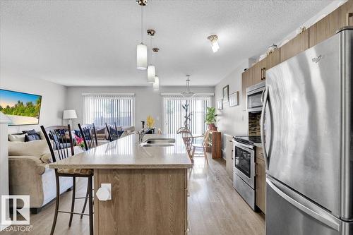 745 Eagleson Cr Nw, Edmonton, AB - Indoor Photo Showing Kitchen With Stainless Steel Kitchen With Double Sink With Upgraded Kitchen