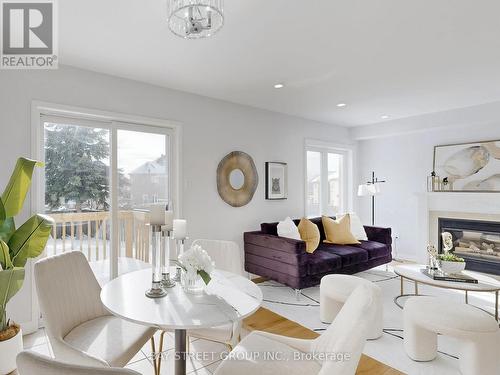 15 Futura Avenue, Richmond Hill, ON - Indoor Photo Showing Dining Room With Fireplace
