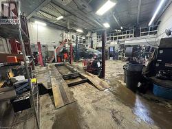 Garage featuring a workshop area - 