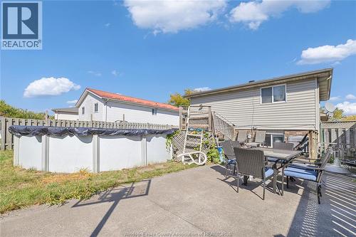 1812 Vicky Circle, Windsor, ON - Outdoor With Above Ground Pool With Deck Patio Veranda