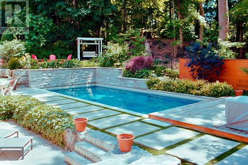 1286 Woodeden Drive, Mississauga, ON - Outdoor With In Ground Pool With Backyard