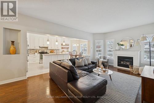 19 Elder Crescent, Whitby, ON - Indoor Photo Showing Living Room With Fireplace