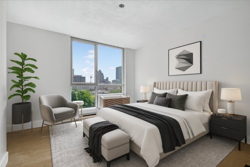 Bedroom - 703-88 Rue Charlotte, Montréal (Ville-Marie), QC - Indoor Photo Showing Bedroom