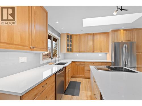 11609 Upper Summit Drive, Coldstream, BC - Indoor Photo Showing Kitchen With Double Sink