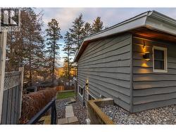 Side of home showing path to lower level - 