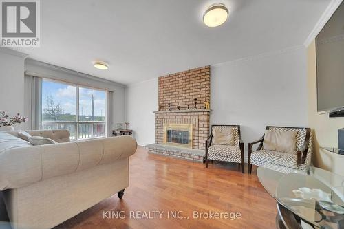 2606 Ambercroft Trail, Mississauga, ON - Indoor Photo Showing Living Room With Fireplace