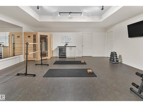 4183 Cameron Heights Pt Nw, Edmonton, AB - Indoor Photo Showing Gym Room