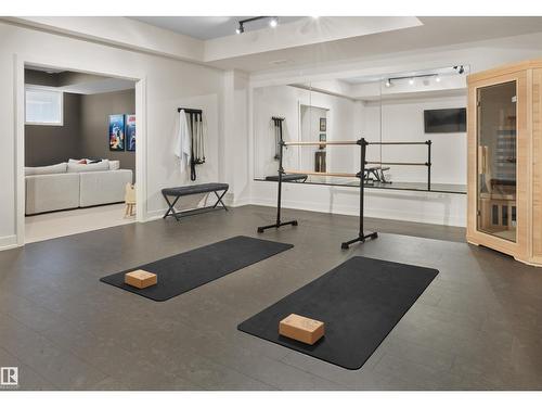 4183 Cameron Heights Pt Nw, Edmonton, AB - Indoor Photo Showing Gym Room