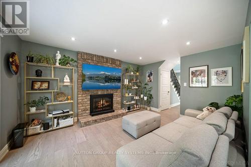 1114 Cedarcroft Crescent, Pickering, ON - Indoor With Fireplace