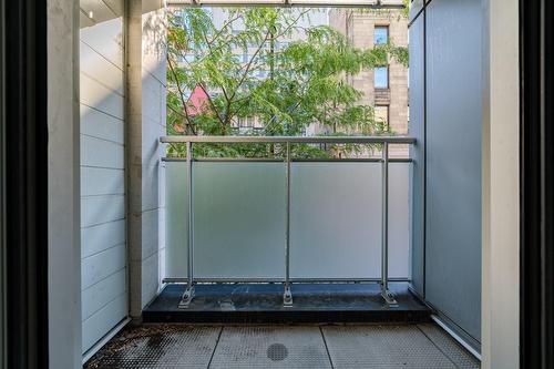 Balcony - 218-1235 Rue Bishop, Montréal (Ville-Marie), QC -  With Exterior