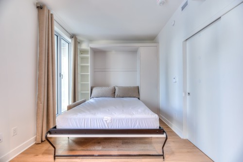 Chambre à coucher - 908-1200 Rue Drummond, Montréal (Ville-Marie), QC - Indoor Photo Showing Bedroom