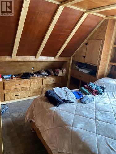 Built ins in Primary Bedroom - 5 Main Street, Portland Creek, NL - Indoor Photo Showing Bedroom