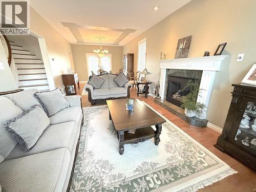 1041 Eagle Drive, Prince Rupert, BC - Indoor Photo Showing Living Room With Fireplace