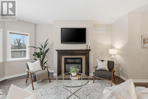 290 Eaton Street, Halton Hills, ON - Indoor Photo Showing Living Room With Fireplace