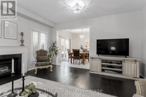 13 Smoothwater Street, Brampton, ON - Indoor Photo Showing Living Room With Fireplace