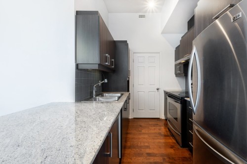 Kitchen - 1212-4975 Rue Jean-Talon O., Montréal (Côte-Des-Neiges/Notre-Dame-De-Grâce), QC - Indoor Photo Showing Kitchen With Double Sink With Upgraded Kitchen