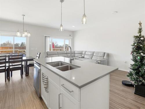 330 Tyson Trail, Winnipeg, MB - Indoor Photo Showing Kitchen With Double Sink