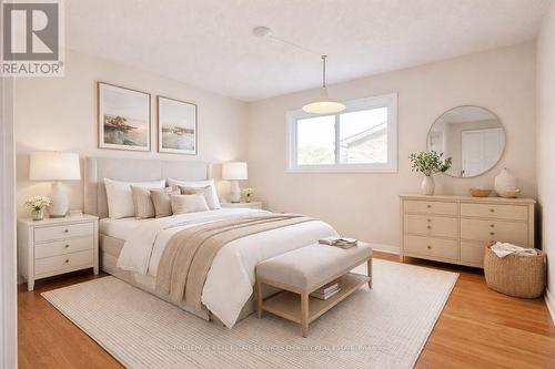 VIRTUALLY STAGED - 700 Fieldstone Road, Mississauga, ON - Indoor Photo Showing Bedroom