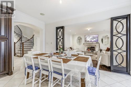 View from Kitchen to Family Room - 2331 Rideau Drive, Oakville (Jc Joshua Creek), ON - Indoor Photo Showing Dining Room