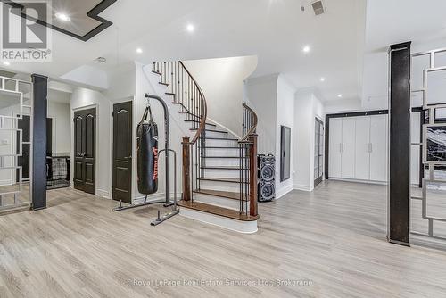 Staircase from Main Level - 2331 Rideau Drive, Oakville (Jc Joshua Creek), ON - Indoor Photo Showing Other Room