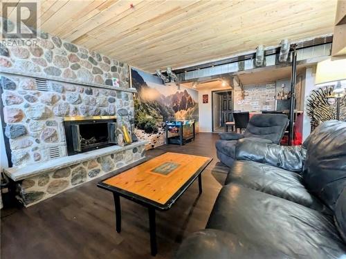 486 Bois, Espanola, ON - Indoor Photo Showing Living Room With Fireplace