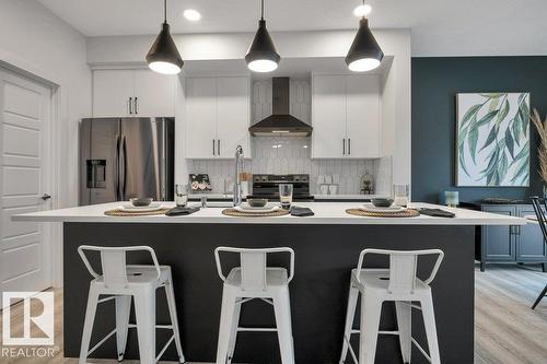 104 Bluff Cv, Leduc, AB - Indoor Photo Showing Kitchen With Upgraded Kitchen