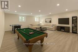 Virtually Staged Rec Room - 