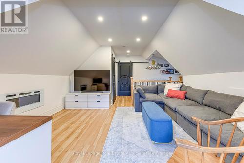 23 Fairholt Road N, Hamilton, ON - Indoor Photo Showing Living Room With Fireplace