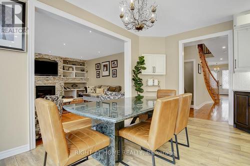 523 Landswood Way, Ottawa, ON - Indoor Photo Showing Dining Room With Fireplace