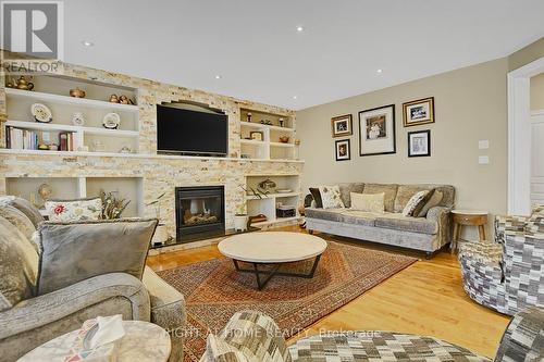 523 Landswood Way, Ottawa, ON - Indoor Photo Showing Living Room With Fireplace