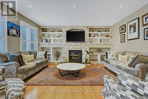 523 Landswood Way, Ottawa, ON - Indoor Photo Showing Living Room With Fireplace