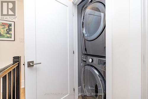 Stacked laundry on third level - 225 Makadewa Private, Ottawa, ON - Indoor Photo Showing Laundry Room