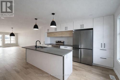 3676-3678 Front Road, Hawkesbury, ON - Indoor Photo Showing Kitchen With Double Sink