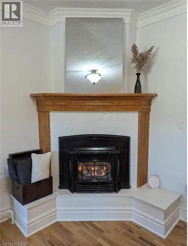 132 Queen Street W, Cambridge, ON - Indoor Photo Showing Living Room With Fireplace