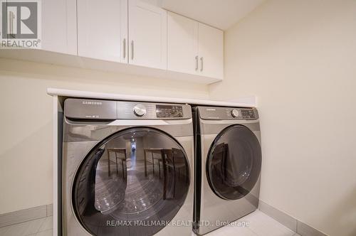 Samsung washer duo in basement - 71 Titan Trail, Markham, ON - Indoor Photo Showing Laundry Room