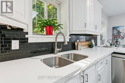 132 Queen Street W, Cambridge, ON - Indoor Photo Showing Kitchen With Double Sink