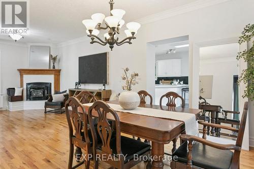 132 Queen Street W, Cambridge, ON - Indoor Photo Showing Dining Room With Fireplace