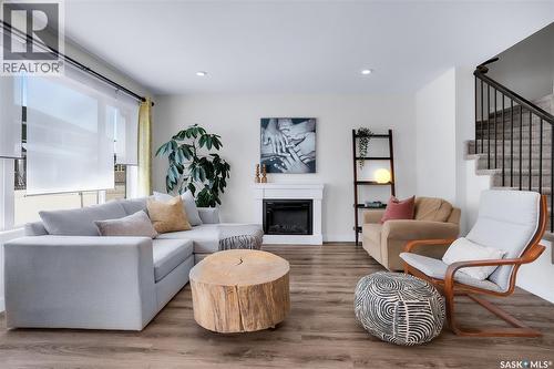 1059 Kolynchuk Crescent, Saskatoon, SK - Indoor Photo Showing Living Room With Fireplace