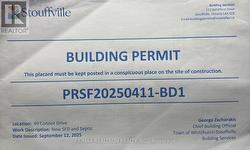 49 CONNOR DRIVE  Whitchurch-Stouffville, ON L4A 2Z1