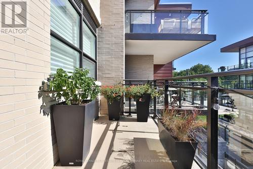 332 - 1575 Lakeshore Road W, Mississauga, ON - Outdoor With Balcony With Exterior