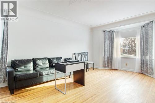 Office area featuring light wood-type flooring and baseboards - 773 Queensdale Avenue E, Hamilton, ON - Indoor