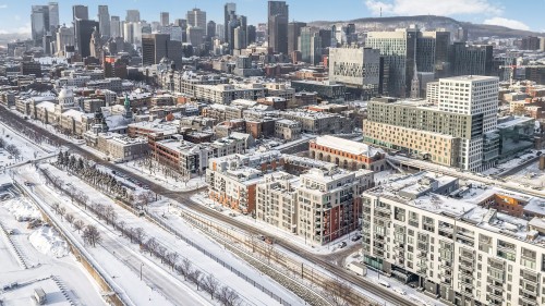 Aerial View - 901-801 Rue De La Commune E., Montréal (Ville-Marie), QC - Outdoor With View