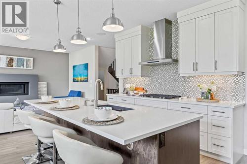 144 Legacy Mount Se, Calgary, AB - Indoor Photo Showing Kitchen With Upgraded Kitchen